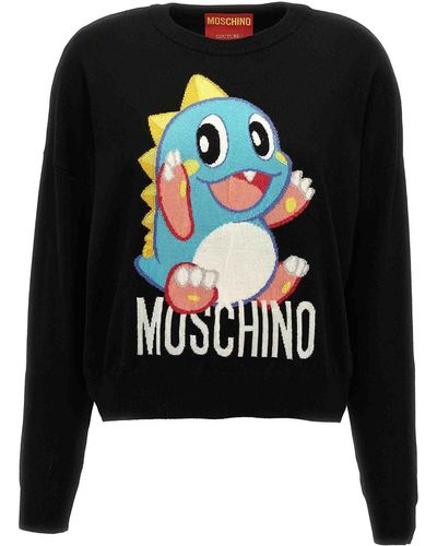 Moschino Bubble Bobble Sweater, Cardigans - Black