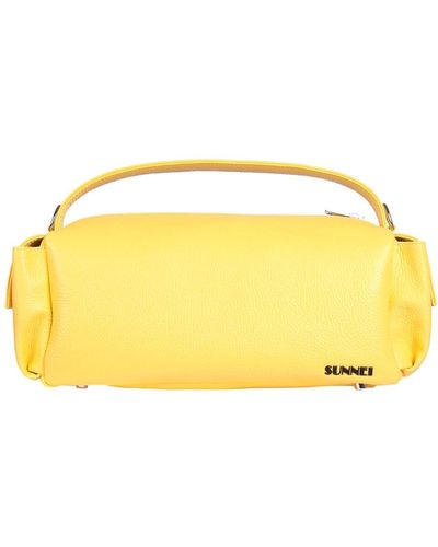 Sunnei Leather Bag - Yellow