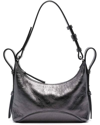 Zanellato Mita Leather Shoulder Bag - Grey