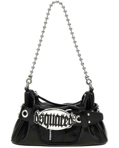DSquared² Gothic Belt Shoulder Bag - Black