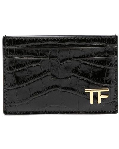 Tom Ford Embossed Wallet - Black