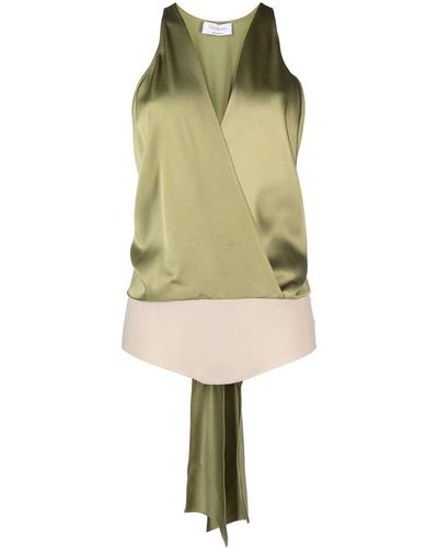 Blumarine V-neck Bodysuit - Green