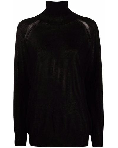 Ann Demeulemeester Roll-neck Sweater - Black