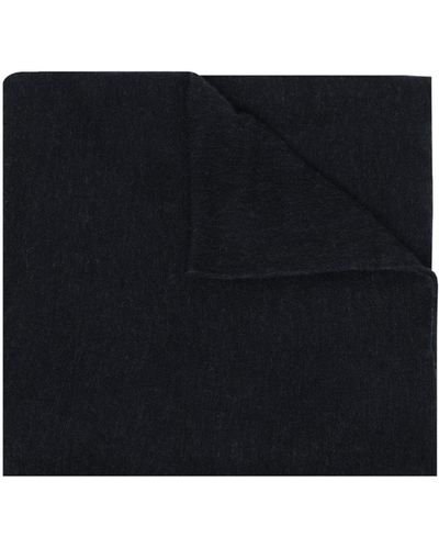 Botto Giuseppe Plain Knitted Scarf - Black