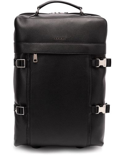 Orciani `micron` Leather Trolley - Black