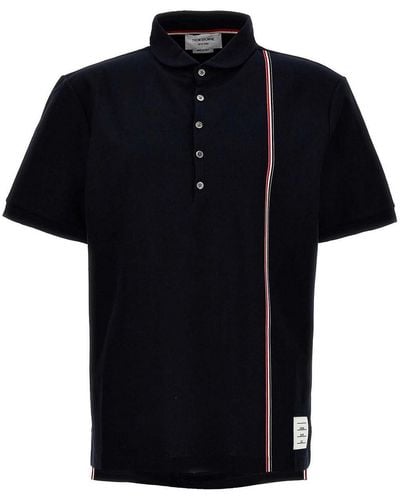 Thom Browne Rwb Polo Shirt - Black