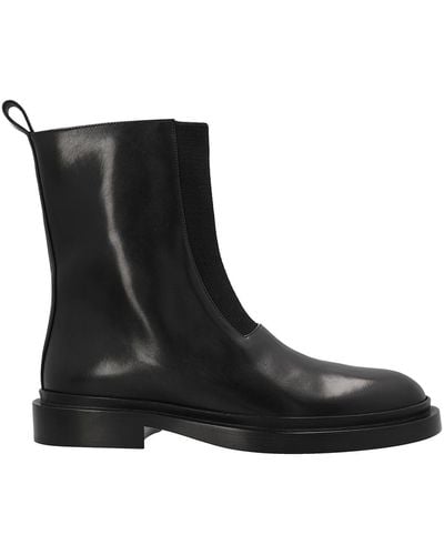 Jil Sander Royal Ankle Boots - Black