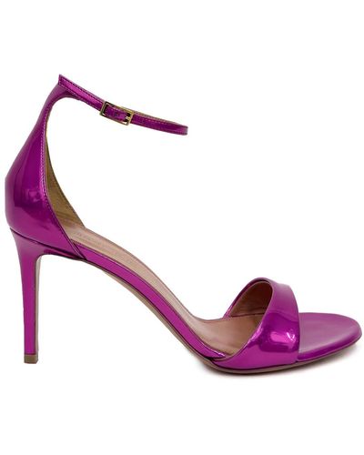 Giuliano Galiano Megan Sandals In Patent Leather - Pink