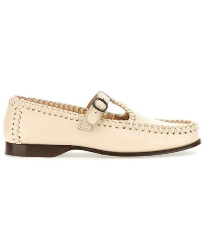 Hereu Leather Loafers - Natural