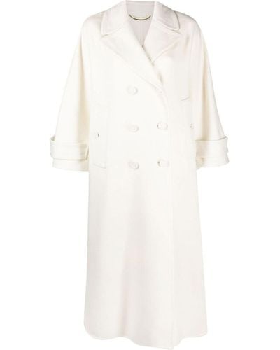 Ermanno Scervino Double-breasted Oversized Caban - White