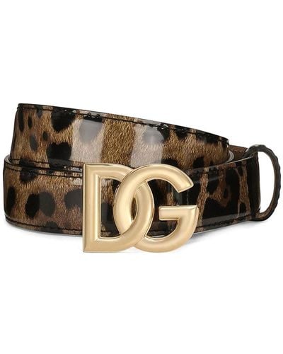 Dolce & Gabbana Leopard-print Kim Belt - Multicolour