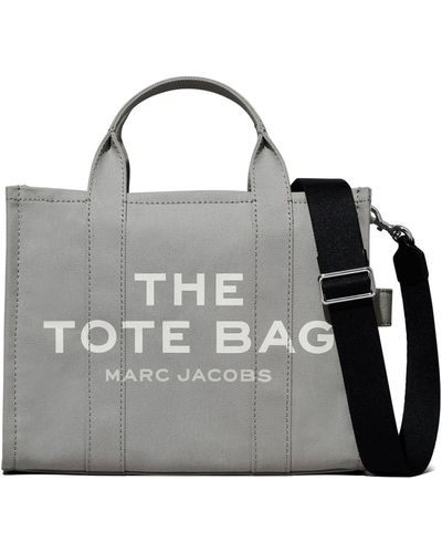 Marc Jacobs Logo Canvas Medium Bag - Grey