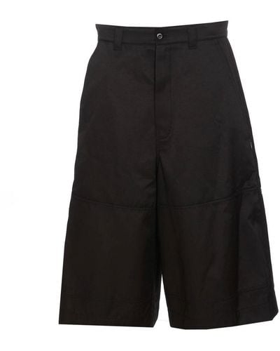 MM6 by Maison Martin Margiela Maxi Shorts Zip Button Pockets - Black