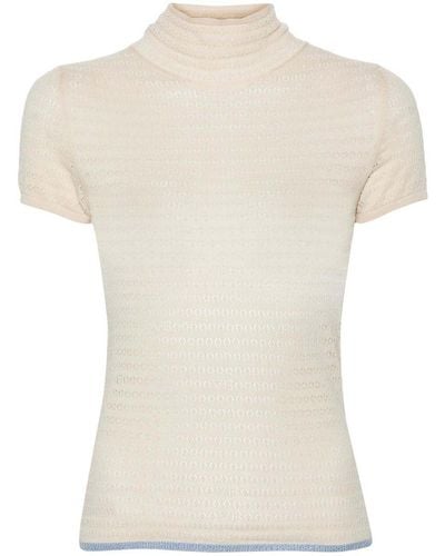 Victoria Beckham High-neck Sweater - White