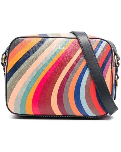 Paul Smith Swirl Leather Crossbody Bag - White