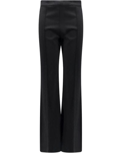 Erika Cavallini Semi Couture Virgin Wool Blend Trouser - Black