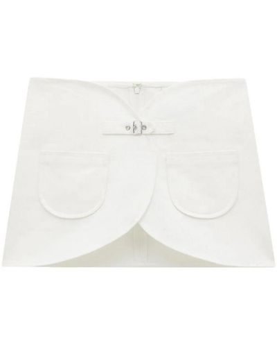 Courreges Elipse Mini Skirt - White