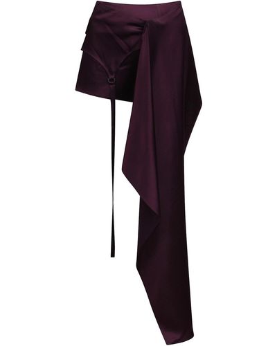 Ssheena Asymmetric Skirt - Purple