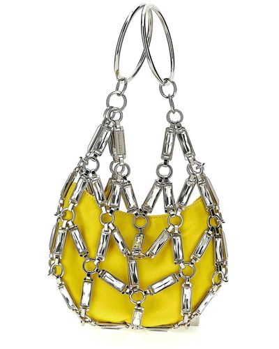 DSquared² Cage Embellished Chain-link Detailed Tote Bag - Metallic