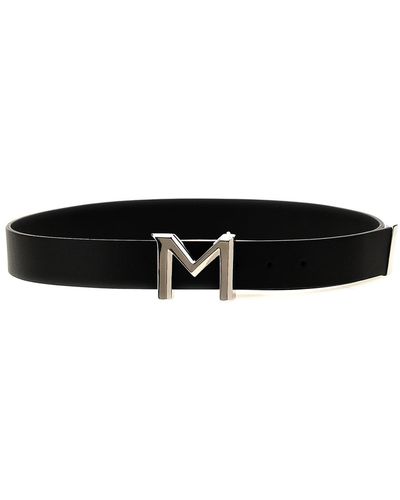 Mugler M-buckle Belt - White