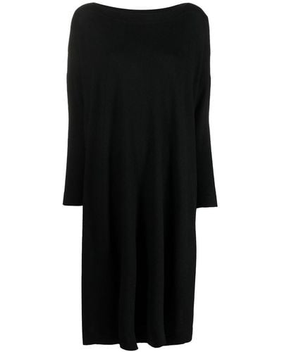 Daniela Gregis Flared Knitted Dress - Black