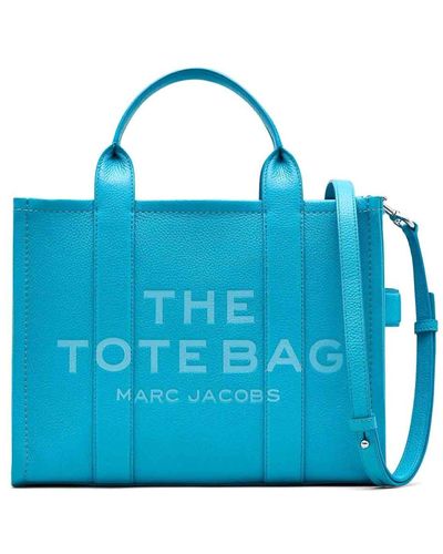 Marc Jacobs The Leather Medium Tote - Blue