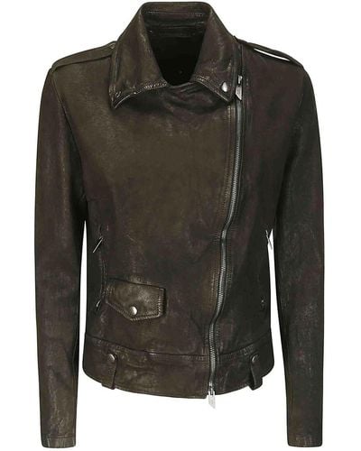 Salvatore Santoro Leather Jacket - Black