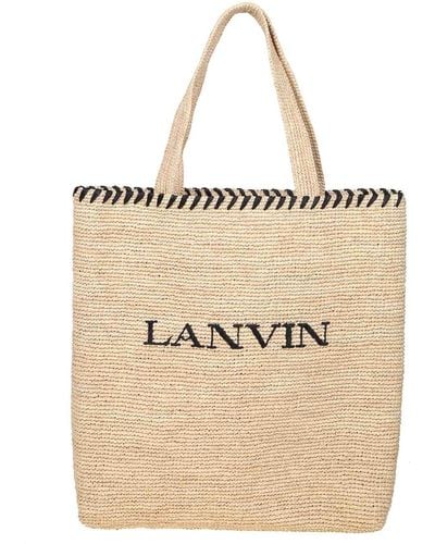 Lanvin Raffia Tote Bag - Natural