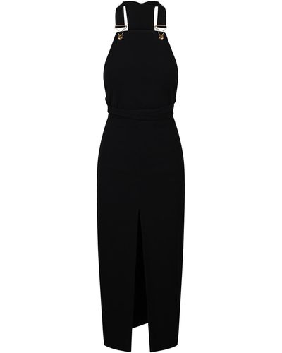 Patou Dress With Slit - Black