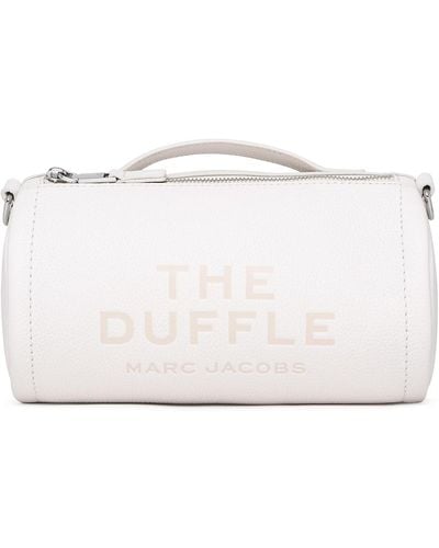 Marc Jacobs Cream Leather Duffle Bag - White