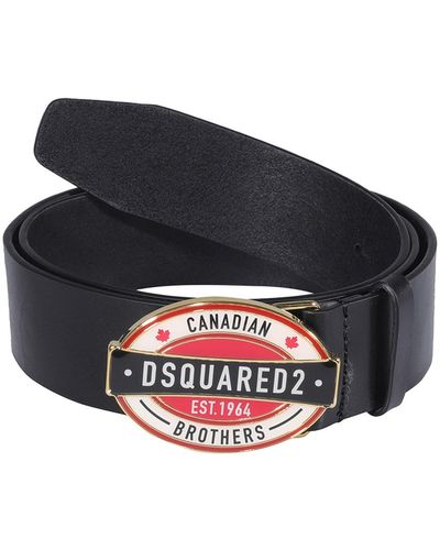 DSquared² Logo Buckle Belt - Blue