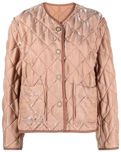 Forte Forte Quilted Bomber Jacket - Pink