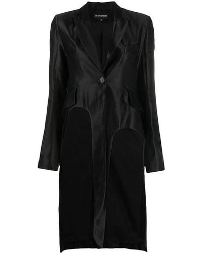 Ann Demeulemeester Cotton-blend Asymmetric Tail Jacket - Black