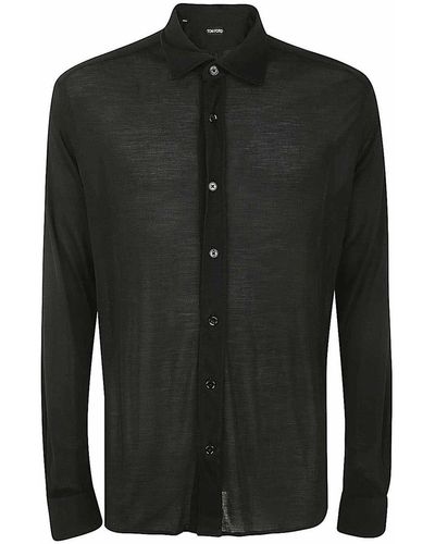 Tom Ford Long Sleeve Shirt - Black