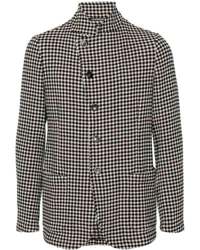 Emporio Armani Wool Blazer Jacket - Grey