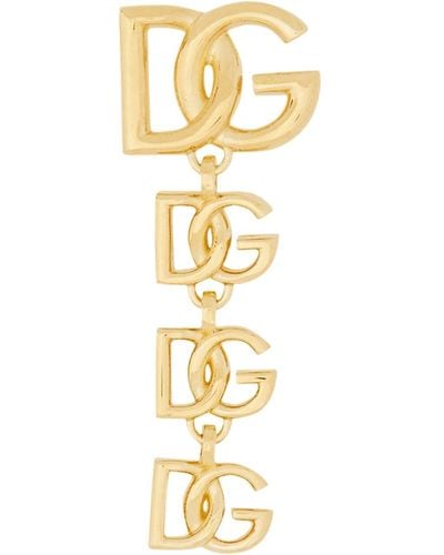 Dolce & Gabbana Mono Long Earring - Metallic