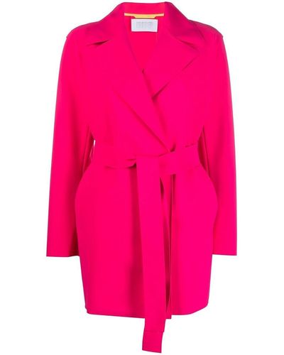 Harris Wharf London Tied-waist Coat - Pink