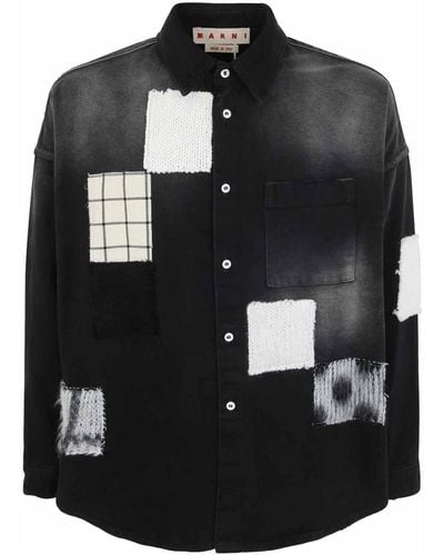 Marni Shirt With Applications - Black