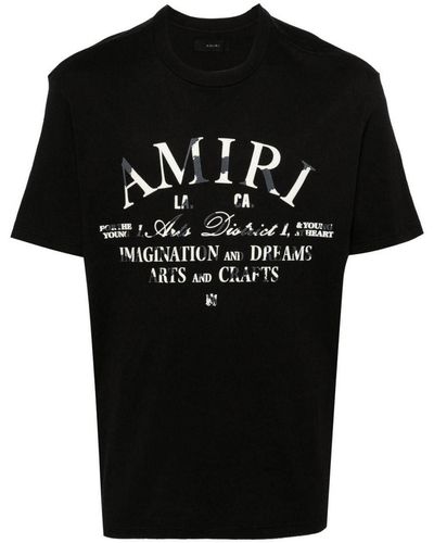 Amiri T-shirt With Logo - Black