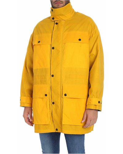 KENZO Fabric Coat - Yellow