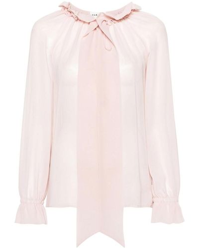 P.A.R.O.S.H. Georgette Blouse - Pink