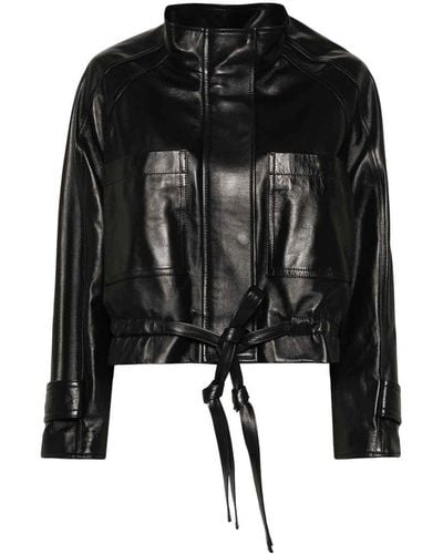 Dondup Leather Jacket - Black
