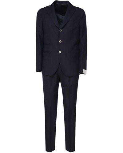Eleventy Single-breasted Suit - Blue