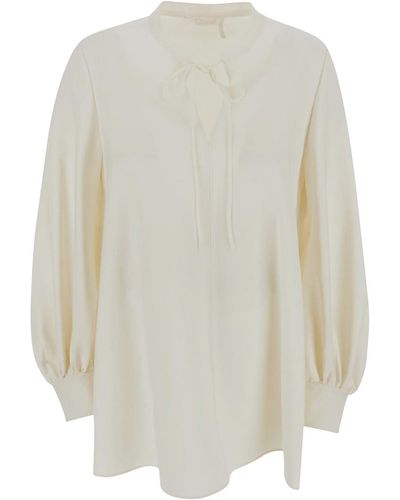 Chloé White Shirt With Long Sleeves