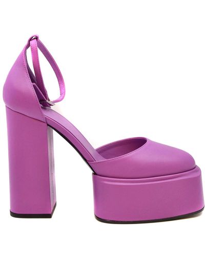 3Juin Leather Court Shoes - Purple