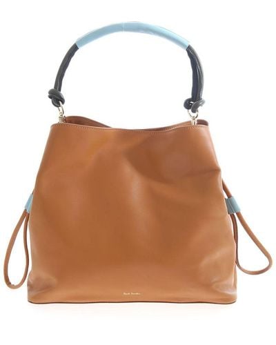Paul Smith Bucket Bag In Tan Colour - Brown