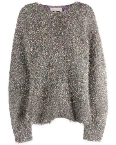 Jil Sander Brushed Wool Sweater - Gray