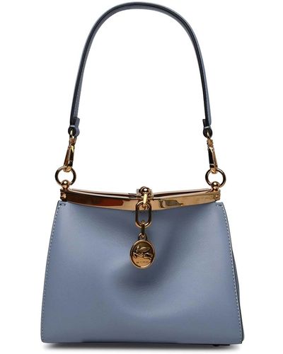 Etro Vela Leather Bag - Blue
