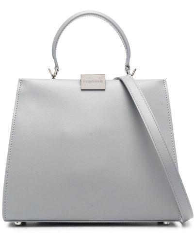 ARMARIUM Anna Small Leather Handbag - Grey