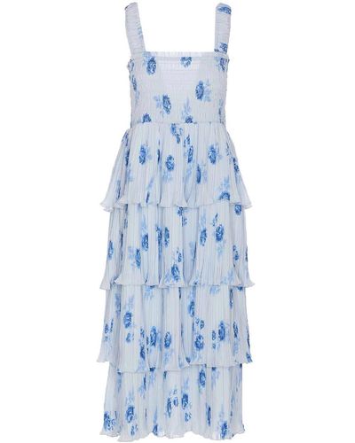 Elisabetta Franchi Double Breasted Mini Dress - Blue